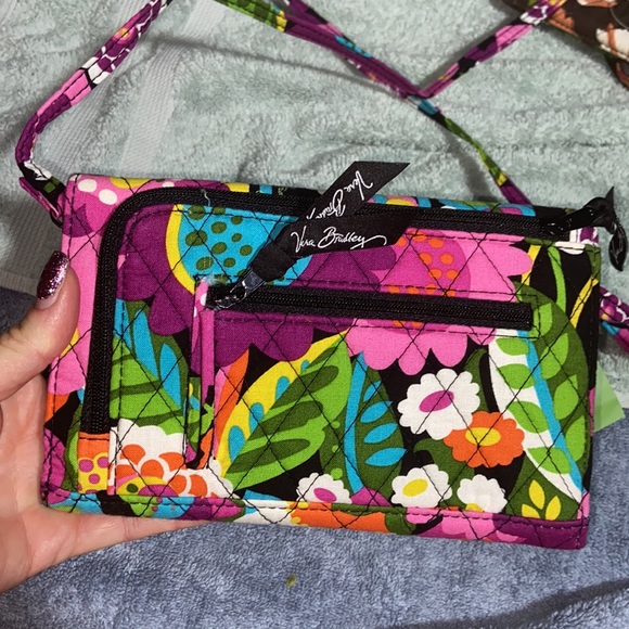 Nwt Vera Bradley va va bloom Strap Wallet crossbody - Picture 5 of 14